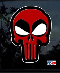 Dead pool Punisher Full Color Decal Sticker