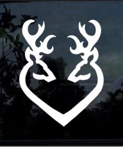 Deer heart buck doe Hunting Window Decal Sticker