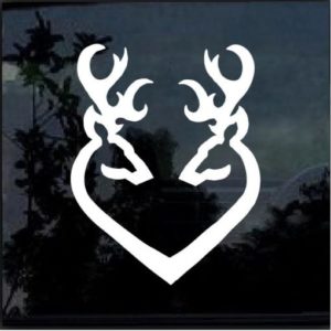 Deer heart buck doe Hunting Window Decal Sticker