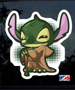 Stitch Yoda Full Color Decal Sticker