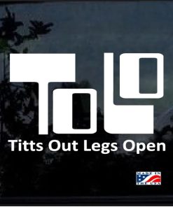 ToLo Titts Out Legs Open Decal Sticker