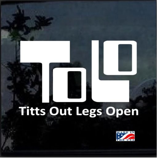 ToLo Titts Out Legs Open Decal Sticker