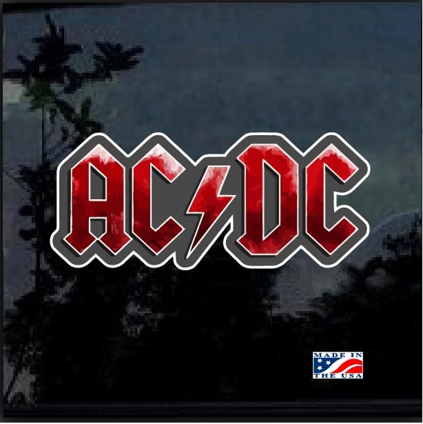 AC DC Vinyl Decal Sticker
