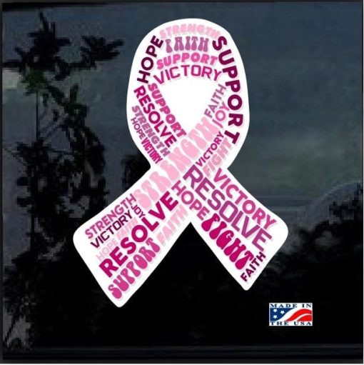 Breast Cancer Awareness Full Color Decal Sticker
