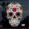 Day Of the Dead Skull Full Color 7 Inch Decal Sticker D1