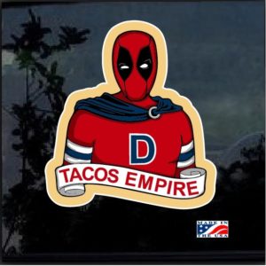 Deadpool Tacos Empire Full Color Decal Sticker