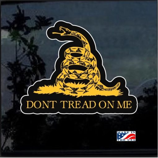 Don't Tread On Me Gadsden Flag Full Color Decal Sticker