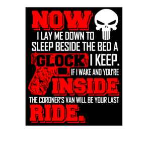 Now I lay Me down To Sleep Glock Decal Sticker