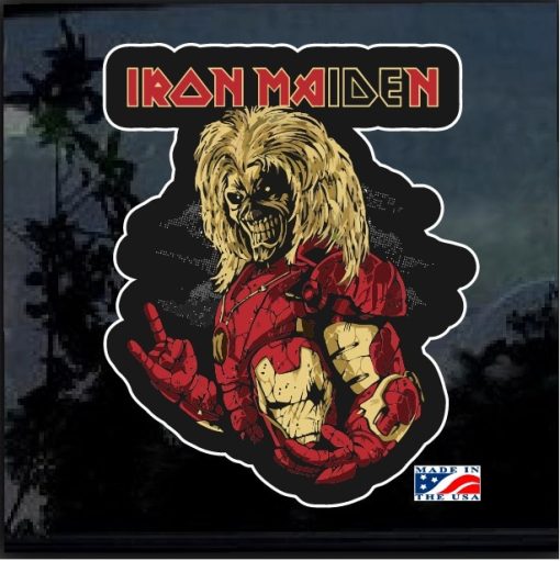 Iron Maiden Iron Man Full Color Decal Sticker