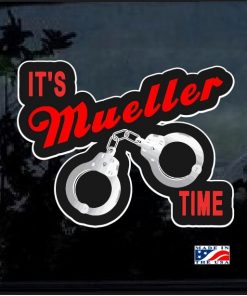 Its Mueller Time Hand Cuffs Full Color Decal Sticker