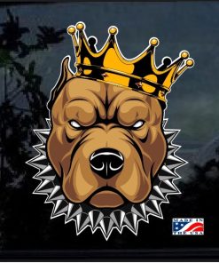 Pit Bull King Full Color Decal Sticker