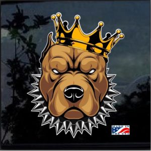 Pit Bull King Full Color Decal Sticker