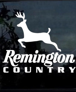Remington Country Deer Hunting Window Decal Sticker