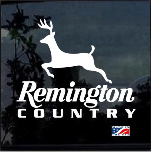 Remington Country Deer Hunter Decal Sticker