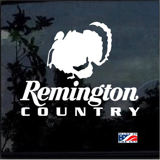 Remington Country Turkey Hunting Window Decal Sticker, Custom Made In the  USA