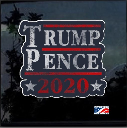 Trump Pence 2020 Full Color Decal Sticker