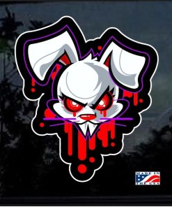 Vampire Bunny Full Color Decal Sticker