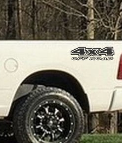 4x4 Off Road Truck Bed Decal Sticker set of 2 a16