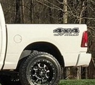 4x4 Off Road Truck Bed Decal Sticker set of 2 a16