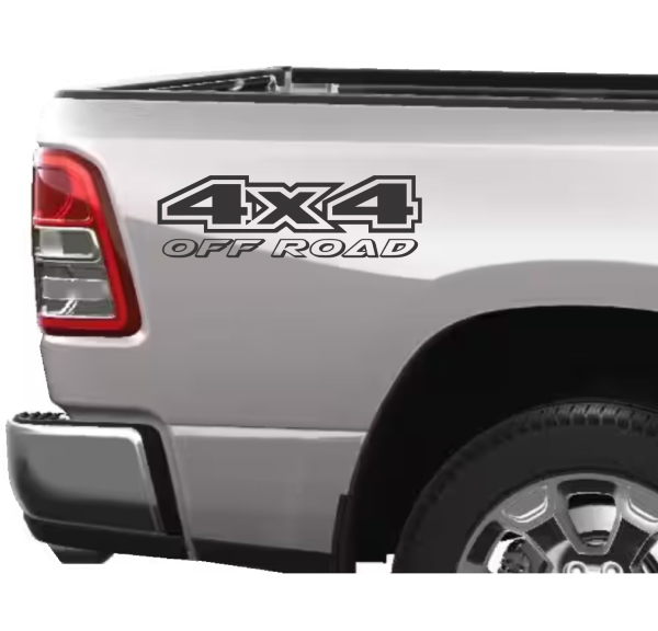 4x4 off road truck bedside sticker d16