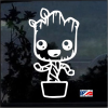 Baby Groot Pot - Cartoon Decal Sticker