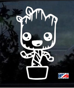 Baby Groot Pot - Cartoon Decal Sticker