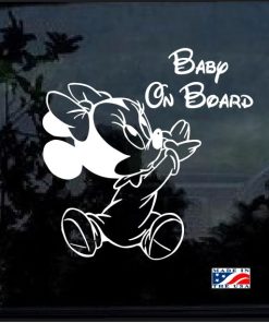 Baby on board Minnie Mouse Decal sticker