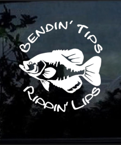 Bending Tips and Rippin Lips Decal Sticker