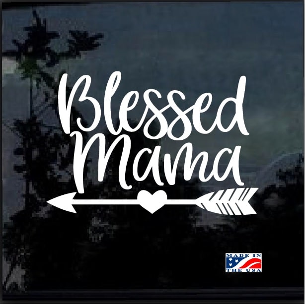 Electronics & Accessories cling tablet car Blessed Mama Decal mom ...