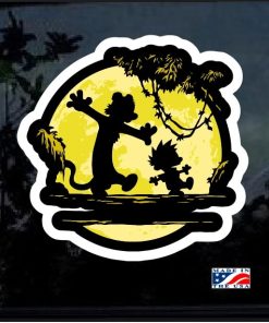 Calvin and Hobbs No worries Color Decal Sticker