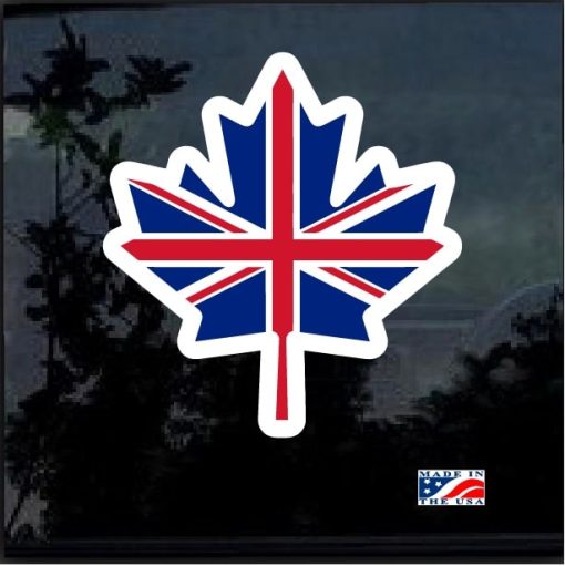 Canada Flag Leaf Full Color Decal Sticker