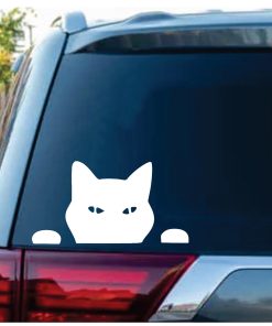 Cat Peeking Cat Window Decal Sticker