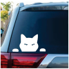 Cat Peeking Cat Window Decal Sticker