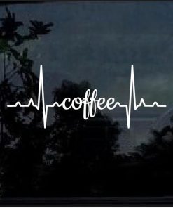 Coffee-Heartbeat-Decal-Sticker
