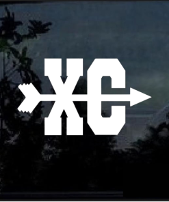 Cross Country XC Symbol window decal Sticker