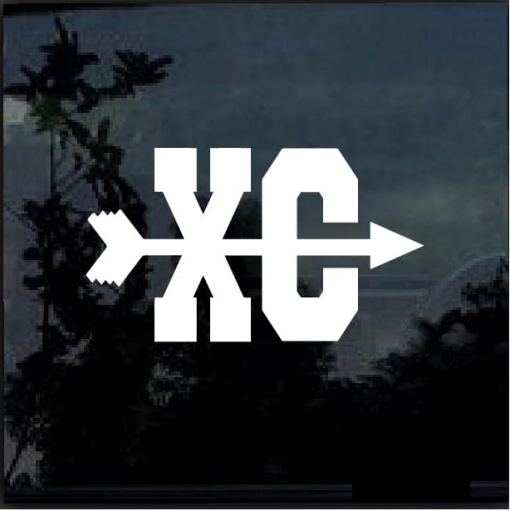 Cross Country XC Symbol Window Decal Sticker