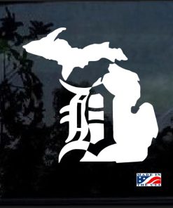 Detroit Tigers Michigan Window Decal Sticker