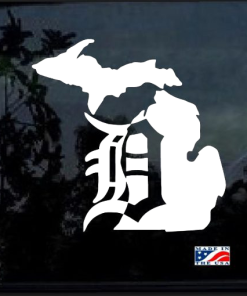 Detroit Tigers Michigan Window Window Decal Sticker