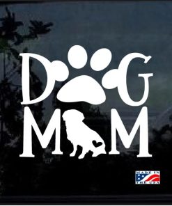 Dog Mom Golden Retriever Decal Sticker
