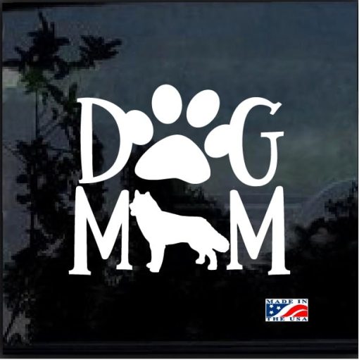 Dog Mom Husky Decal Sticker