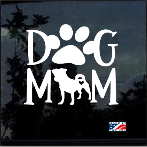 Dog Mom Pit Bull Decal Sticker