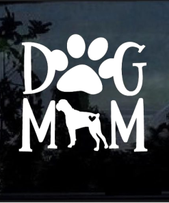 Dog mom Boxer Window Decal Sticker