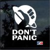 Don't Panic Hitchhikers Guide Window Decal Sticker