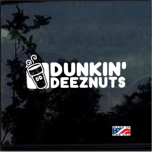 Dunkin Deeznuts Window Decal Sticker