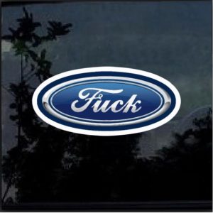Ford Fuck Parody Full Color Decal Sticker