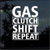 Gas Shift Clutch Repeat window decal Sticker