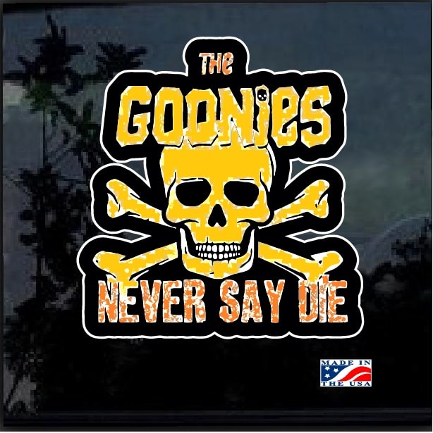 Goonies never say die Full Color Decal Sticker