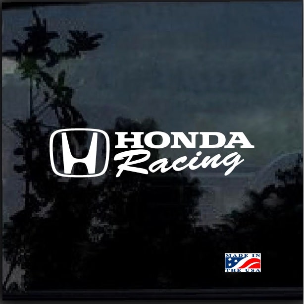 British American Racing Honda Nascar Bumper Window  Notebook Sticker Decal 8"X2" 