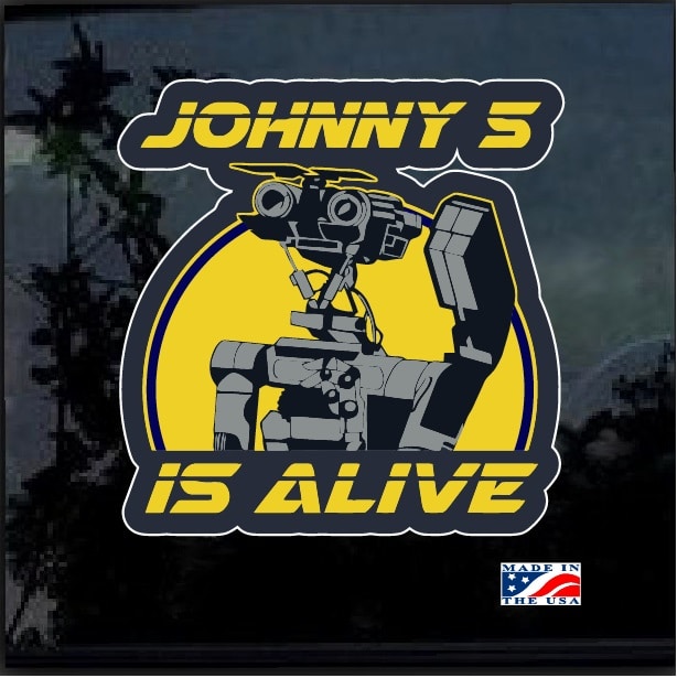 Johnny 5 is alive Full Color Decal Sticker