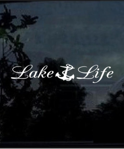 Lake Life Anchor Window Decal Sticker